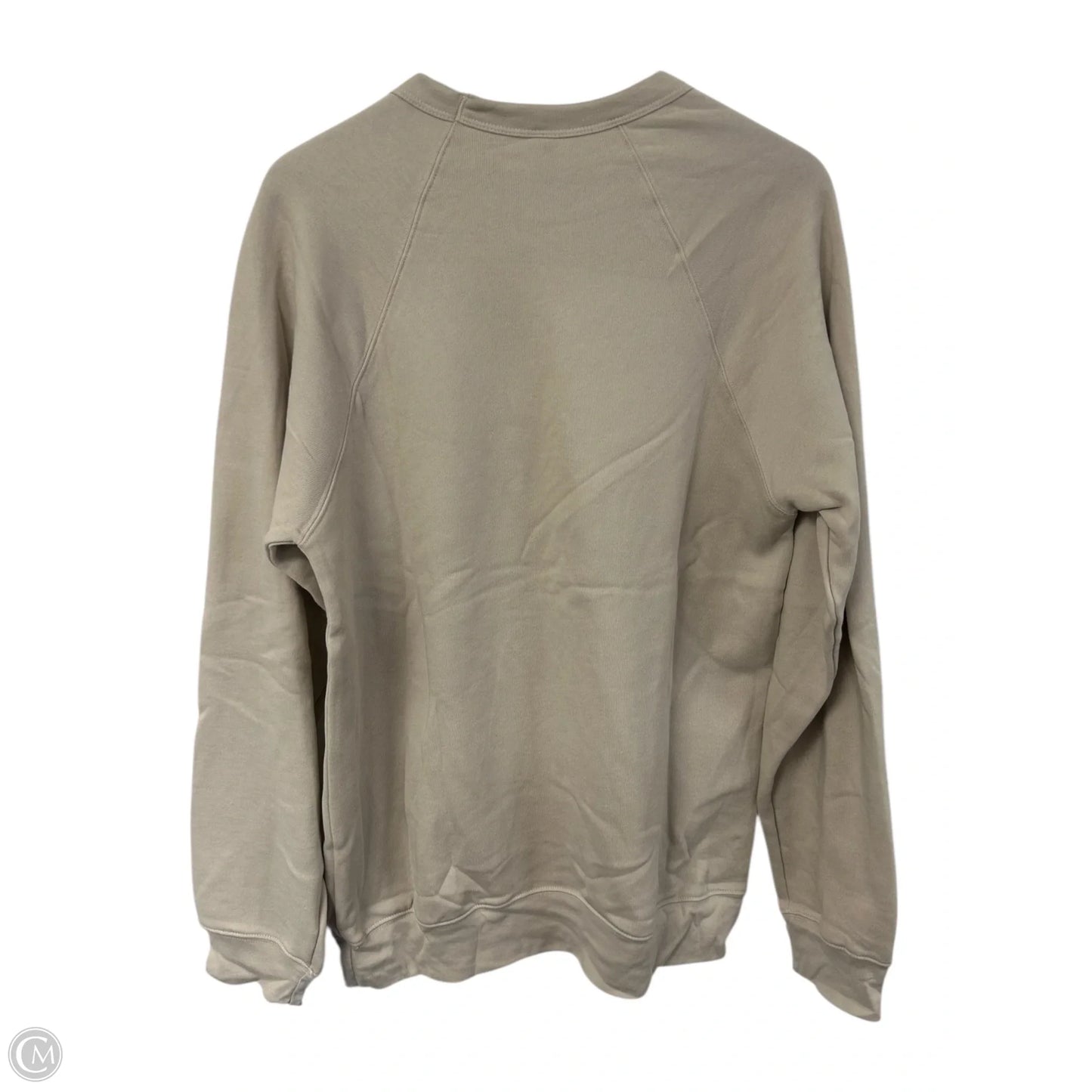 Sweatshirt Crewneck By Bella + Canvas In Tan, Size: L
