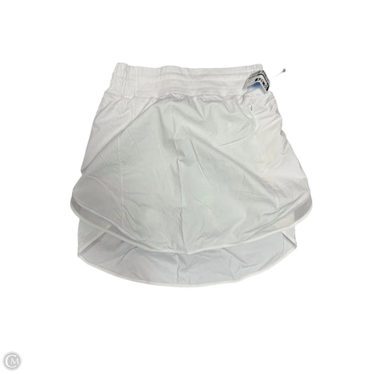 Athletic Skort By Lululemon In White, Size: 4