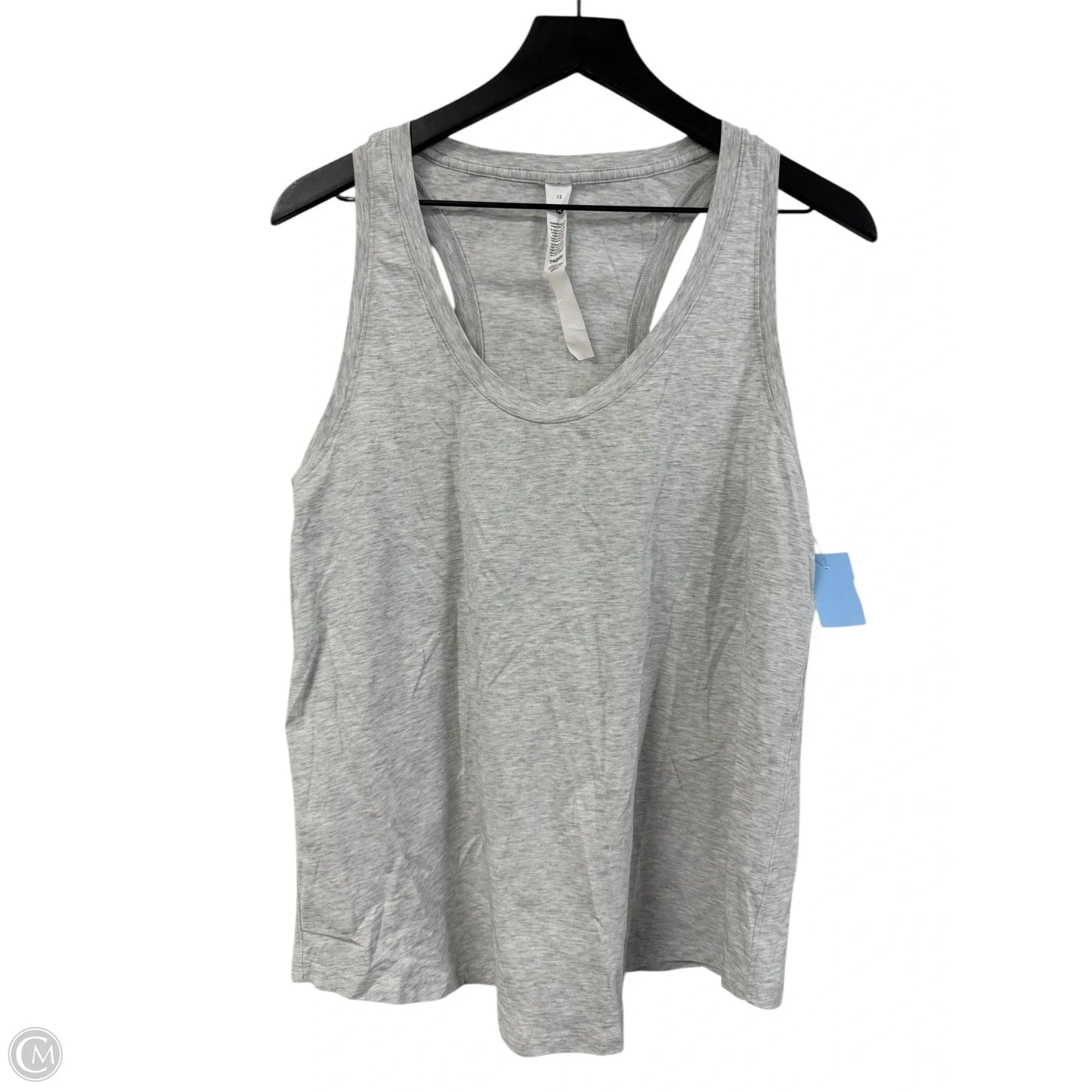 Athletic Tank Top By Lululemon In Grey, Size: 12
