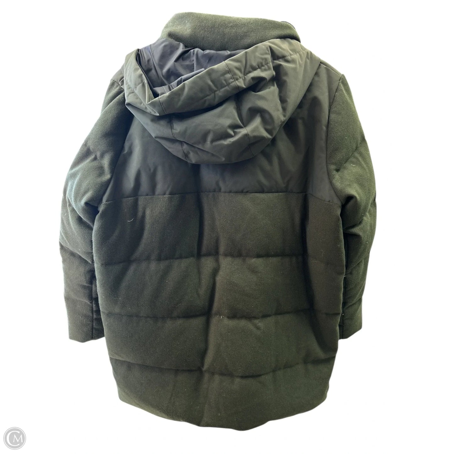 Coat Parka By Eddie Bauer In Green, Size: L