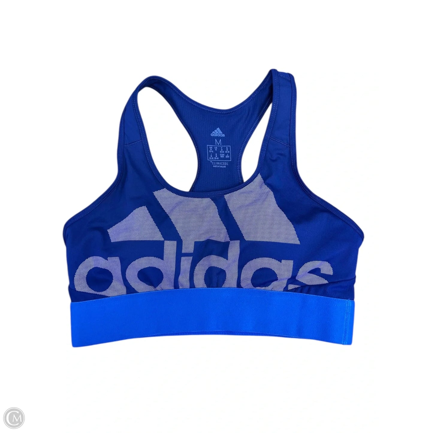 Athletic Bra By Adidas In Blue, Size: M