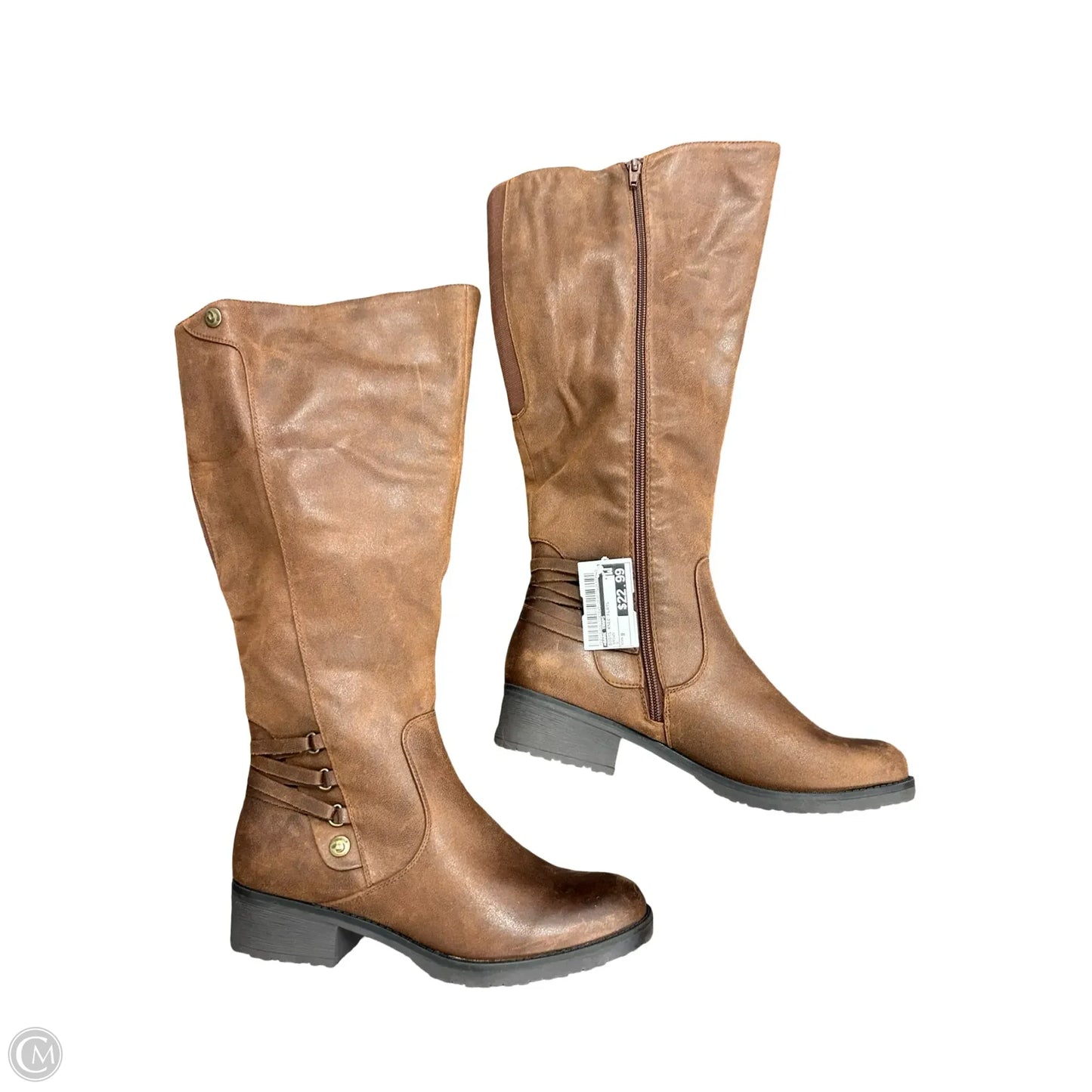 Boots Knee Flats By Bare Traps In Brown, Size: 9