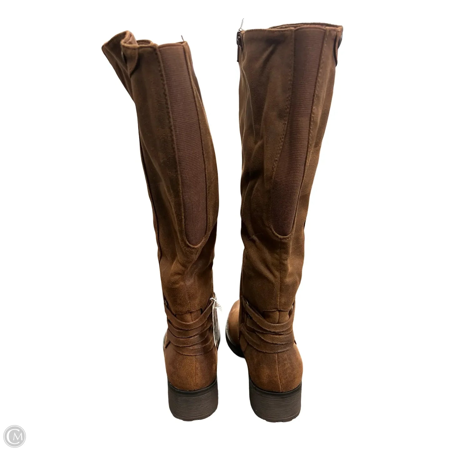 Boots Knee Flats By Bare Traps In Brown, Size: 9