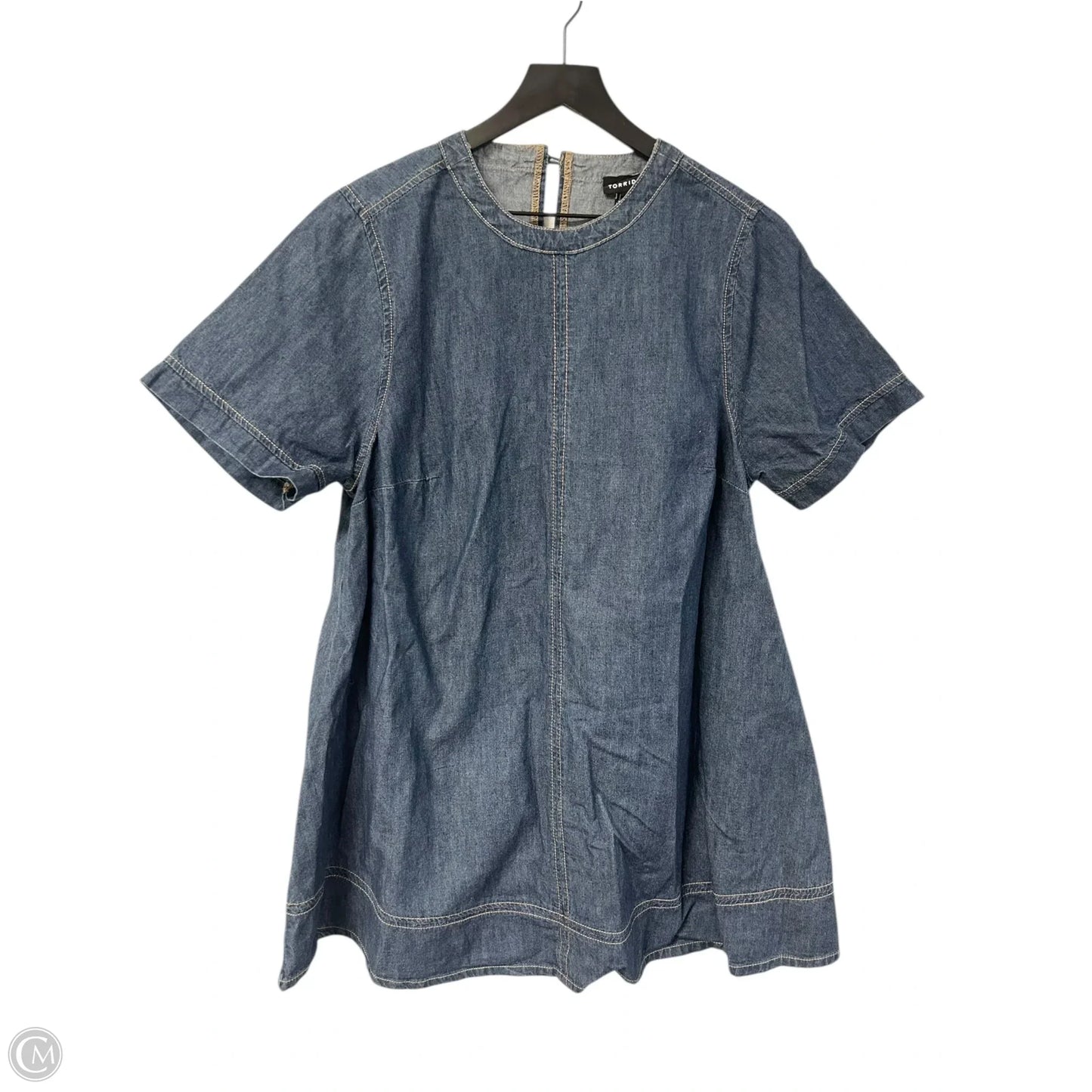 Dress Casual Short By Torrid In Blue Denim, Size: M