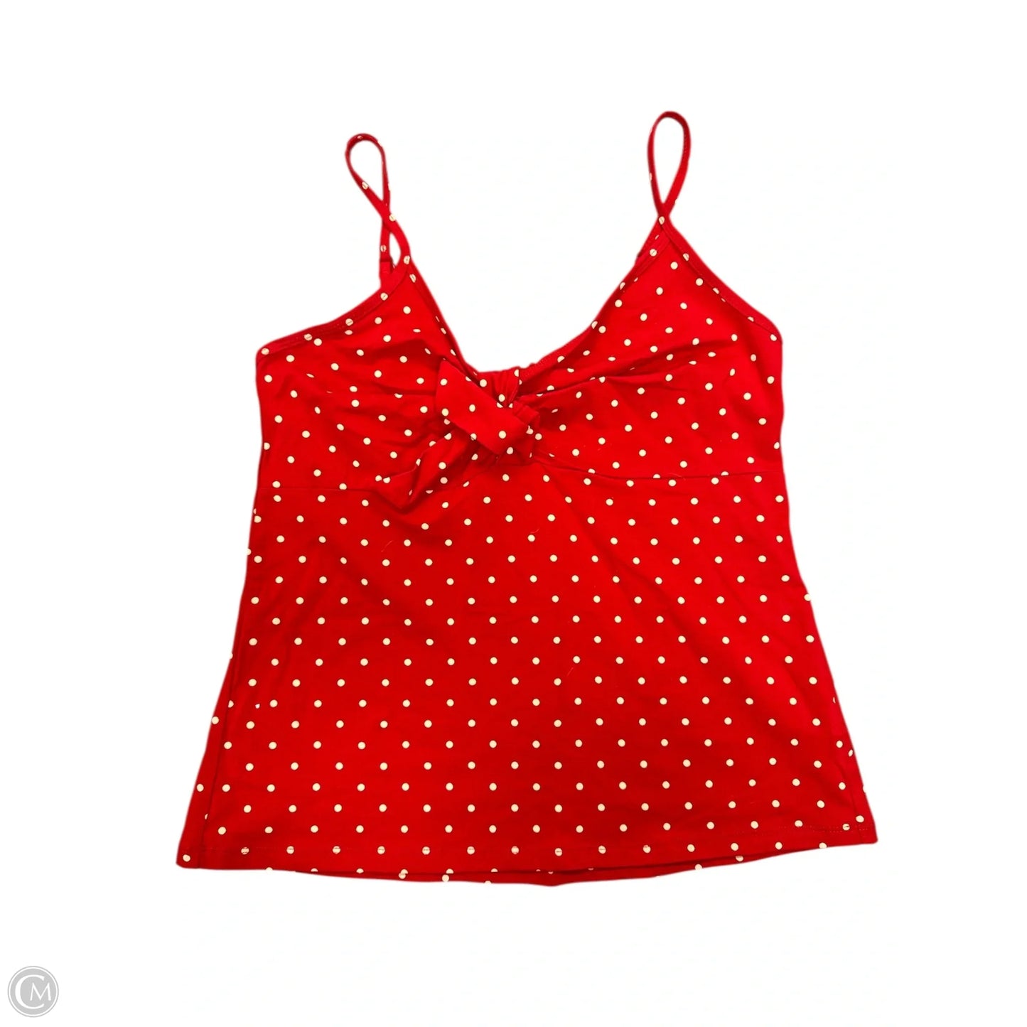Top Sleeveless Basic By Torrid In Red & White, Size: L