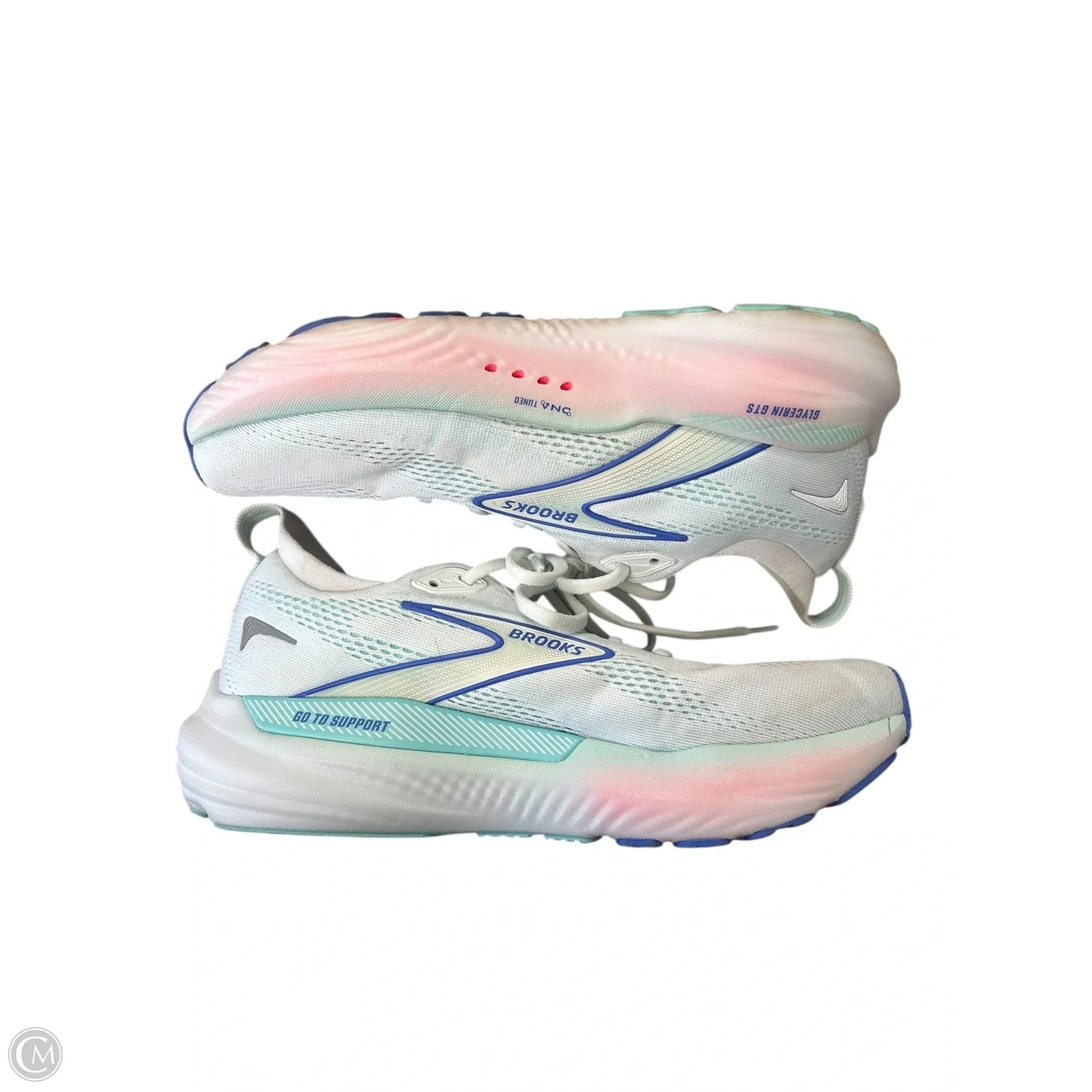 Shoes Athletic By Brooks In Blue & White, Size: 9.5