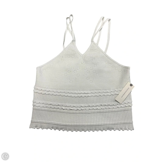 Top Sleeveless By Anthropologie In White, Size: S