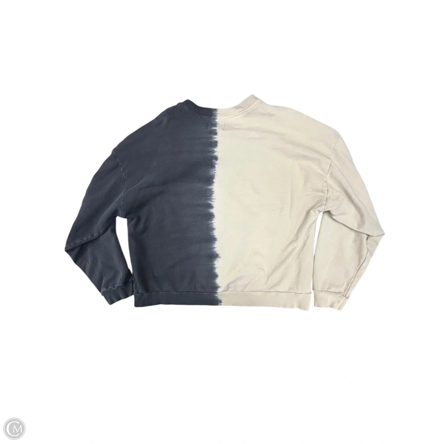 Sweatshirt Crewneck By Electric & Rose In Black & Tan, Size: S