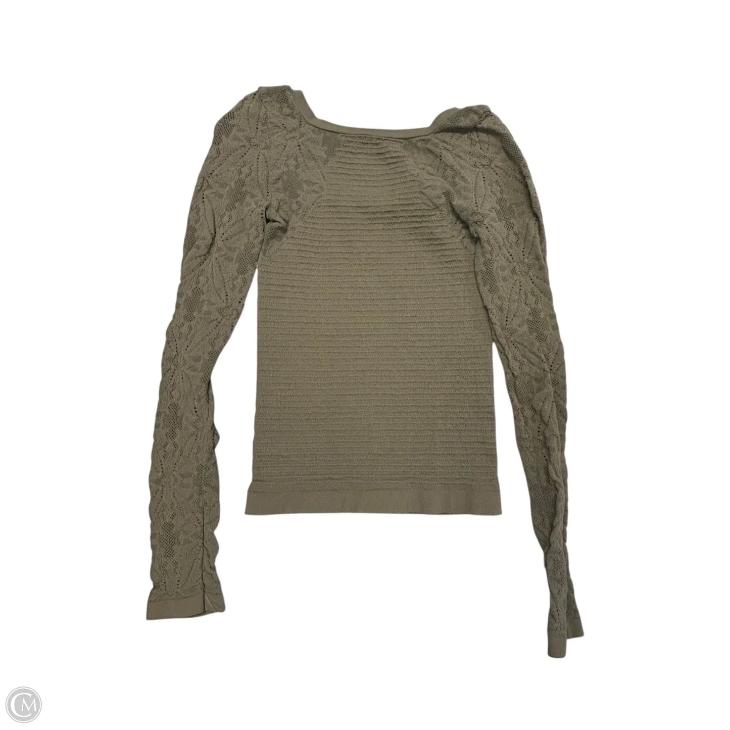 Top Long Sleeve By Free People In Green, Size: M