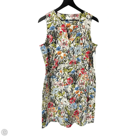 Dress Casual Short By J. Jill In Floral Print, Size: Mp