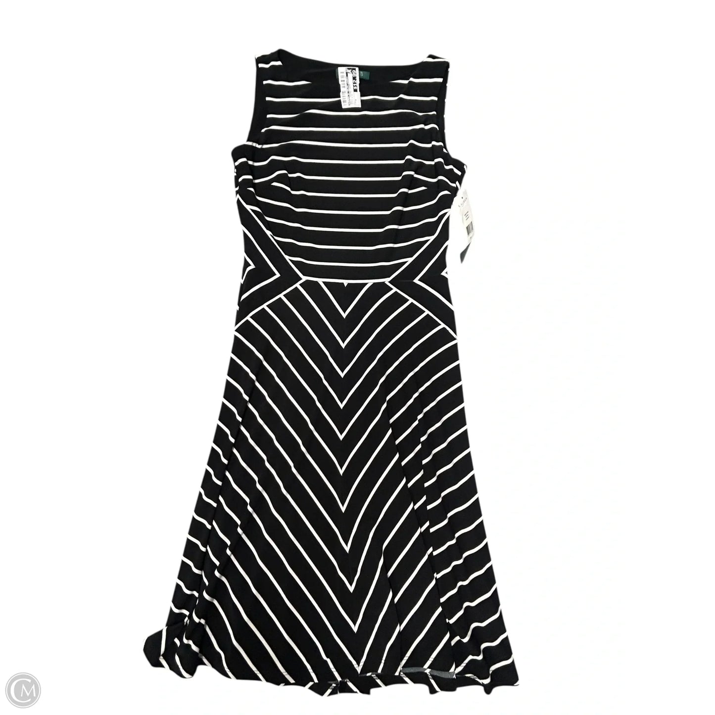 Dress Casual Short By Lauren By Ralph Lauren In Black & White, Size: 4