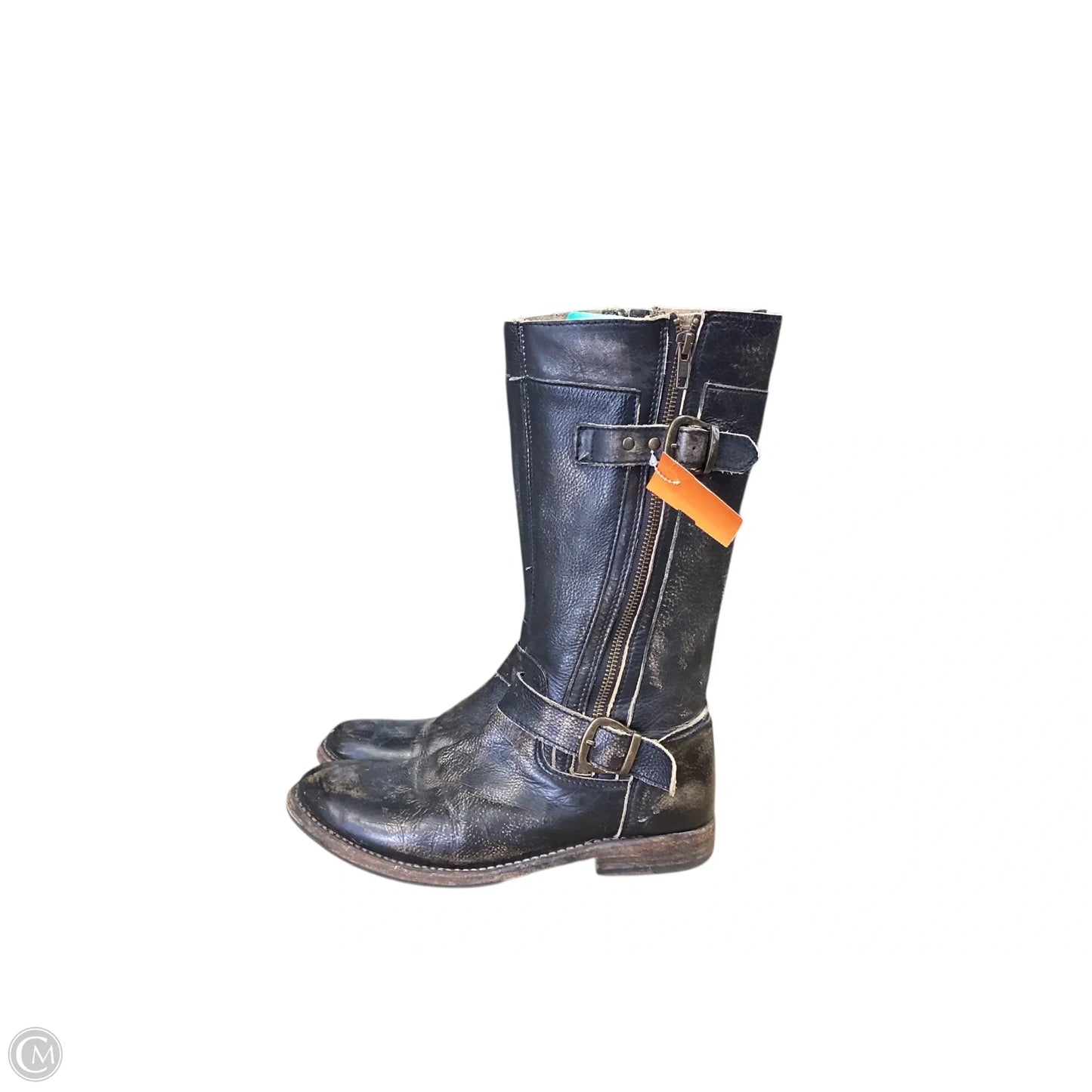 Boots Leather By Bed Stu In Black, Size: 8