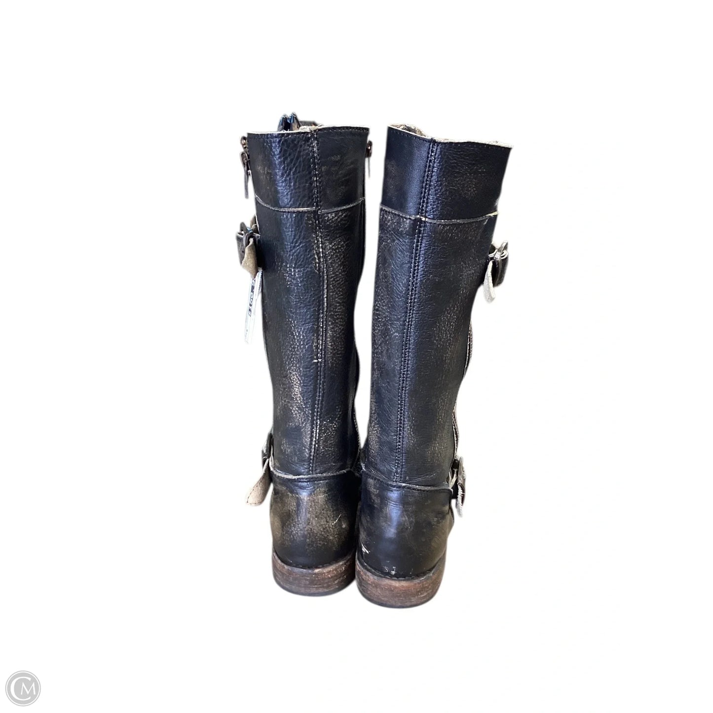 Boots Leather By Bed Stu In Black, Size: 8