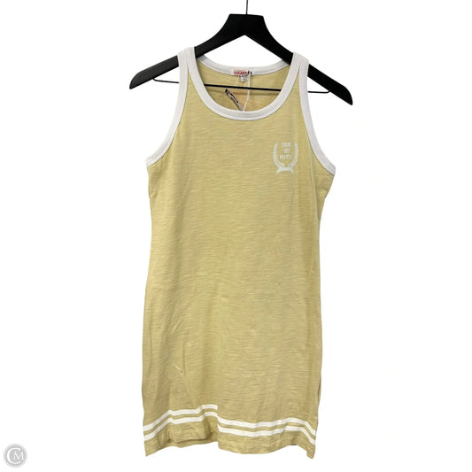 Dress Casual Short By Sundry In White & Yellow, Size: Xs