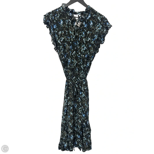 Dress Casual Maxi By Time And Tru In Blue & Green, Size: Xxl