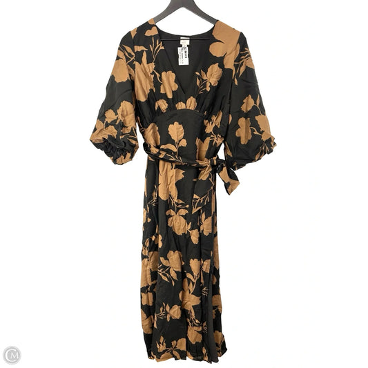 Dress Casual Maxi By A New Day In Black & Brown, Size: M