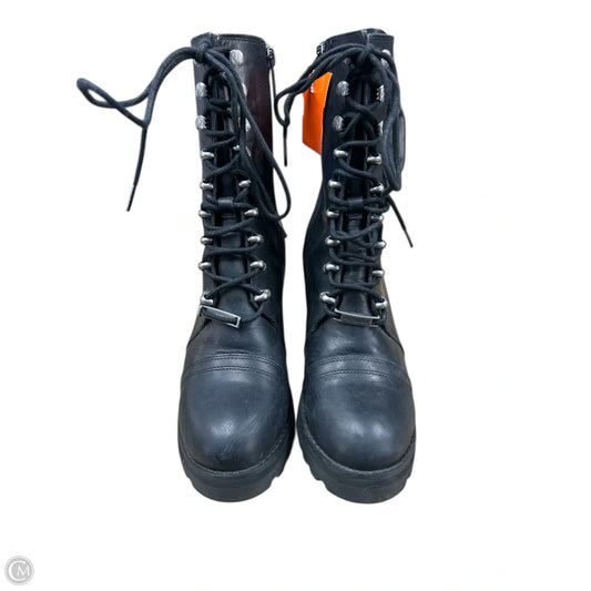 Boots Ankle Heels By Harley Davidson In Black, Size: 8
