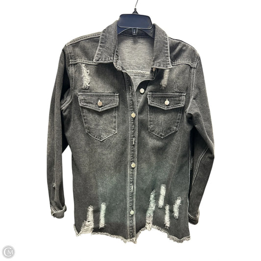 Jacket Denim By Cmf In Black Denim, Size: M