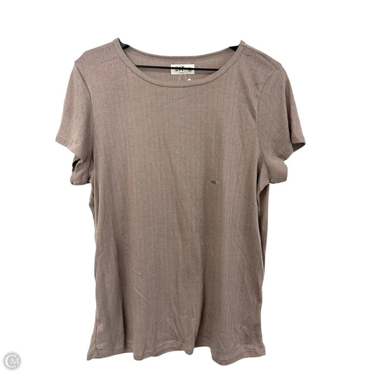 Top Short Sleeve Basic By Maurices In Mauve, Size: Xxl