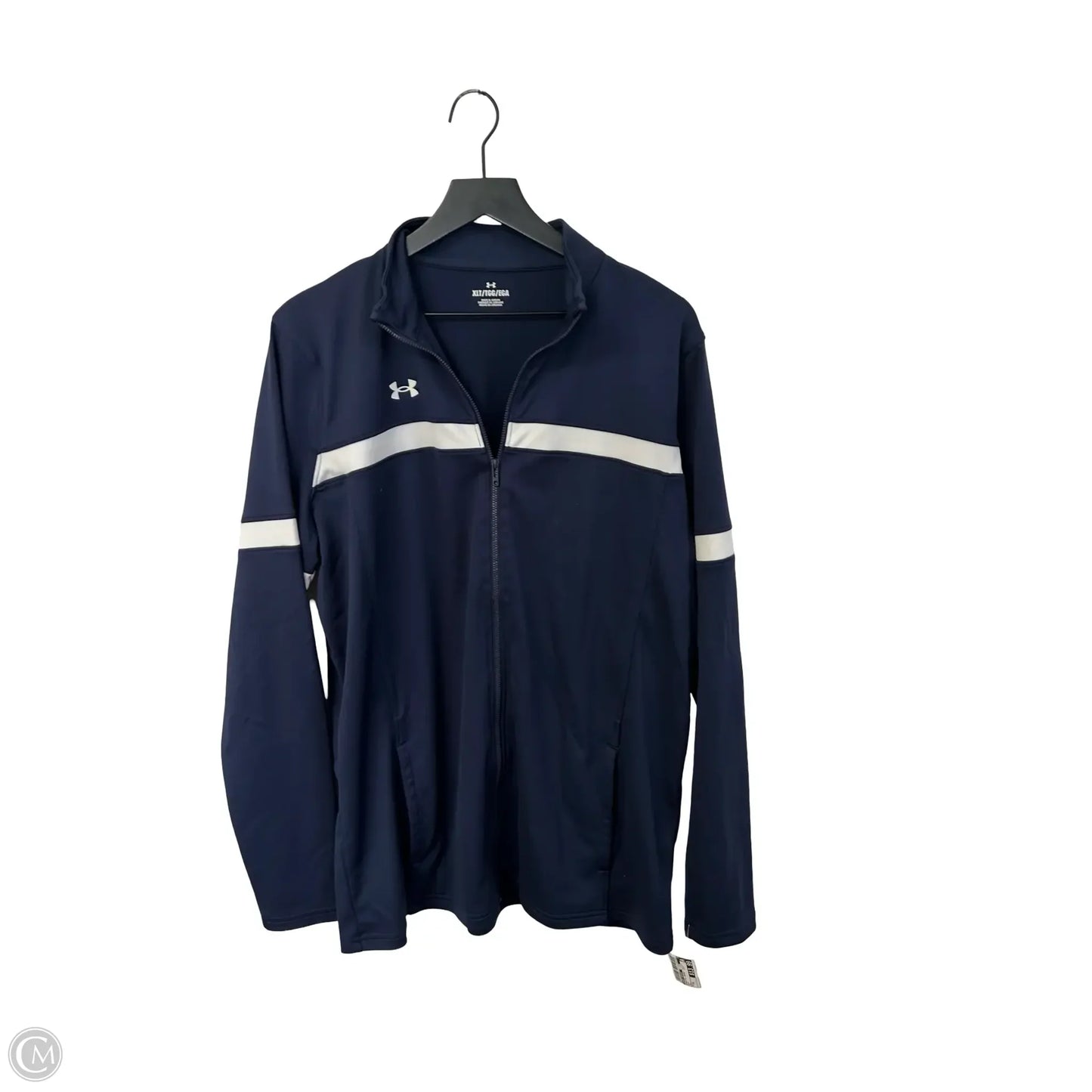 Athletic Jacket By Under Armour In Navy, Size: Xl