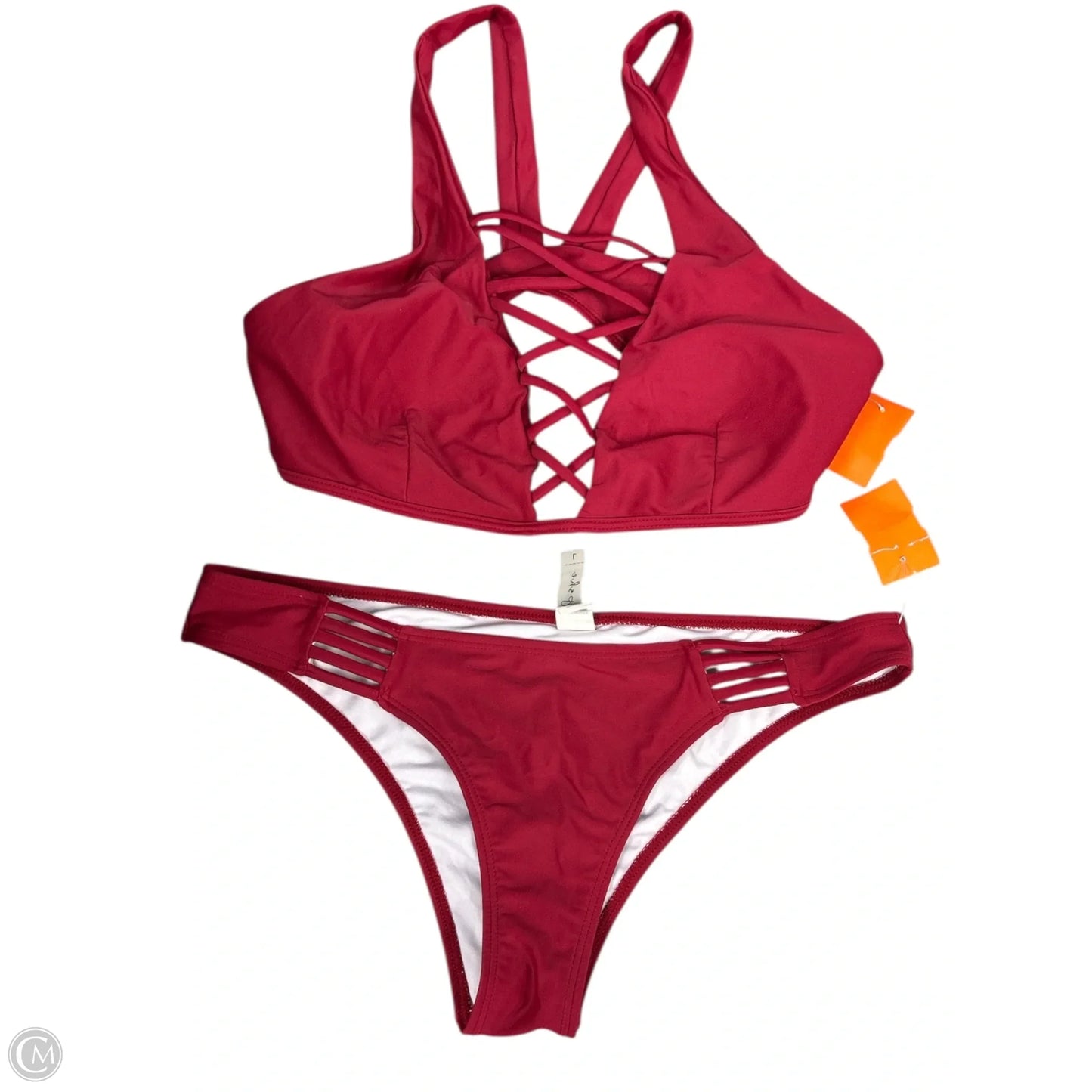 Swimsuit 2pc By Cupshe In Red, Size: L