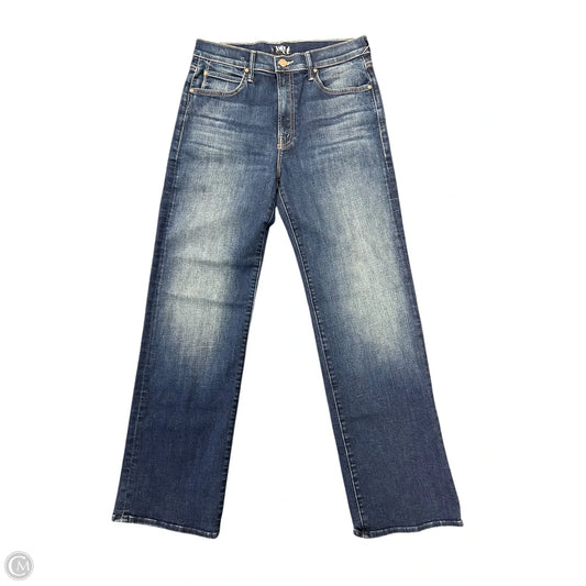 Jeans Straight By Mother In Blue Denim, Size: 8