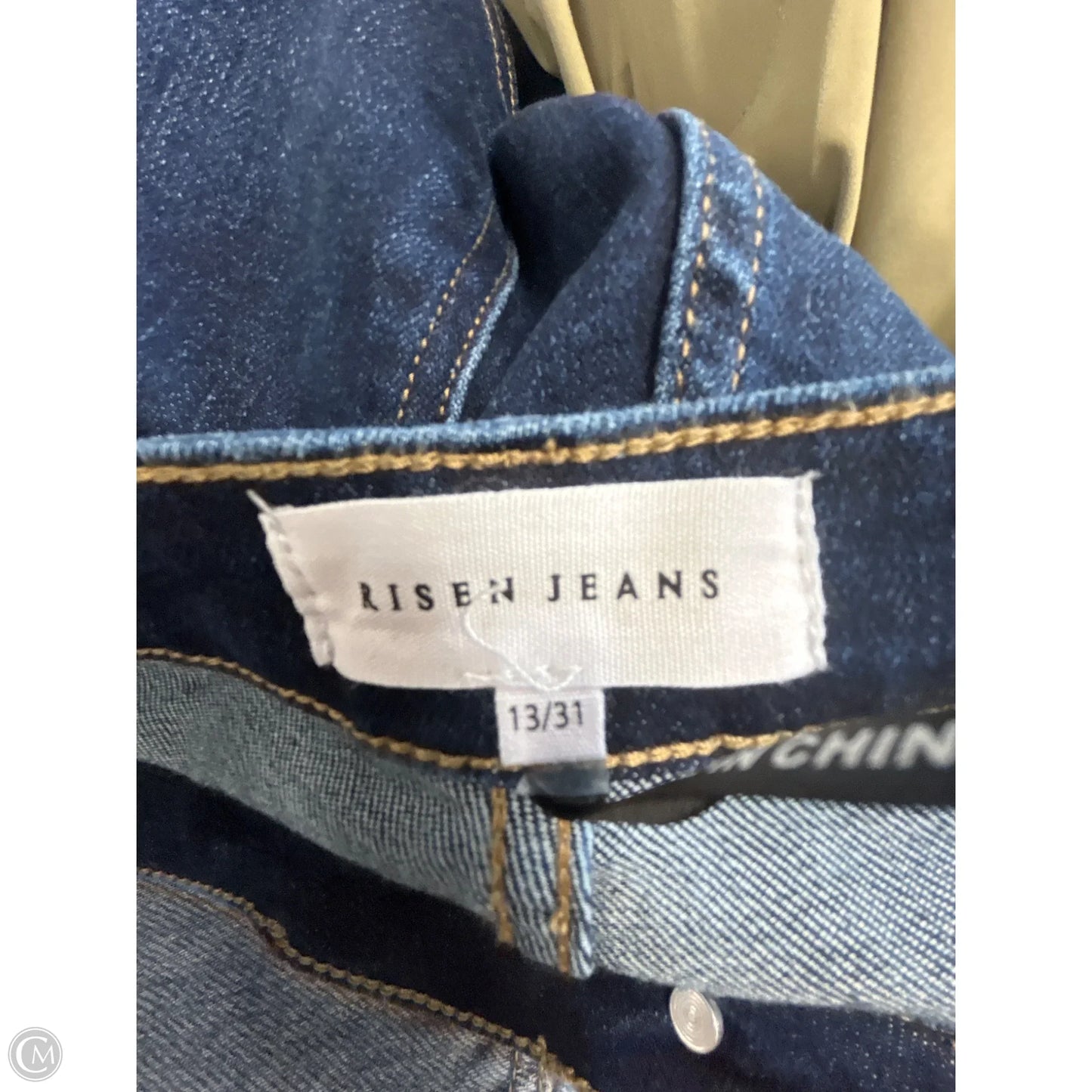 Jeans Straight By Risen In Blue Denim, Size: 12