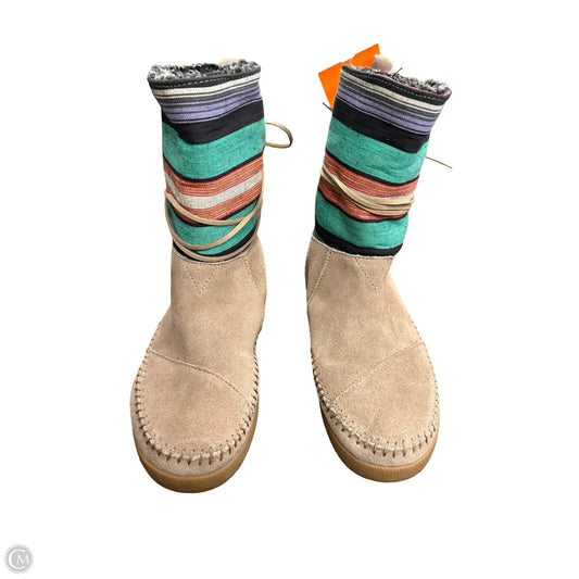 Boots Ankle Flats By Toms In Multi-colored, Size: 7
