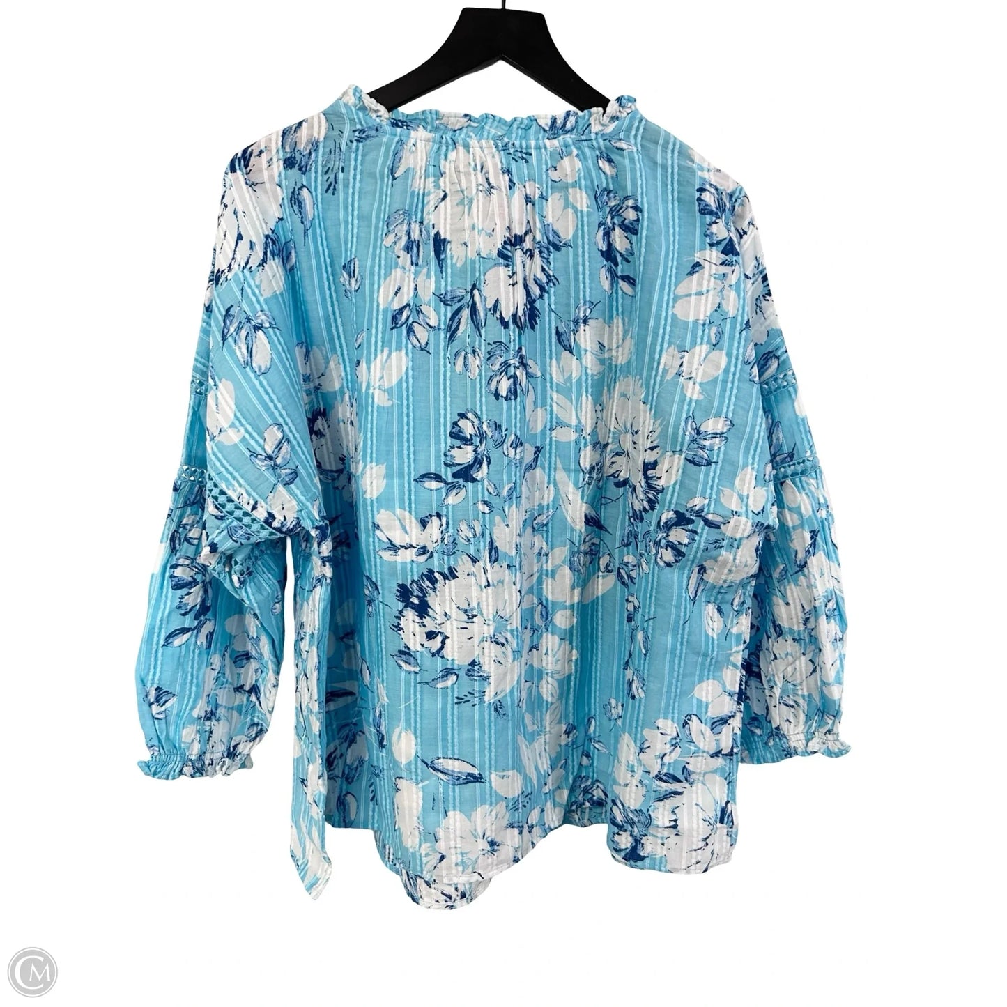 Top 3/4 Sleeve By Style And Company In Floral Print, Size: 2x