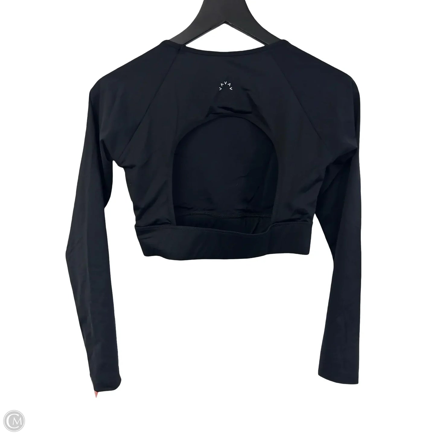 Athletic Top Long Sleeve Crewneck By Varley In Black, Size: M