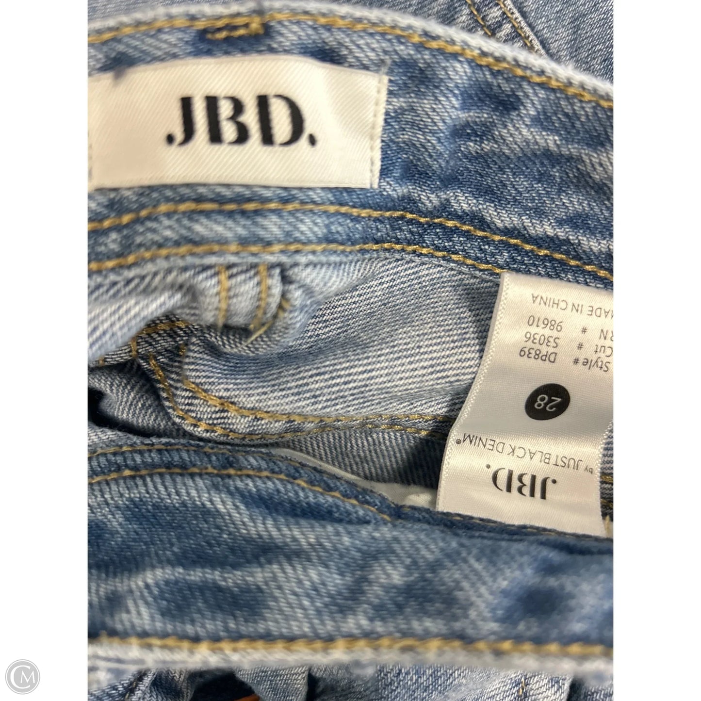 Jeans Wide Leg By Just Black In Blue Denim, Size: 6