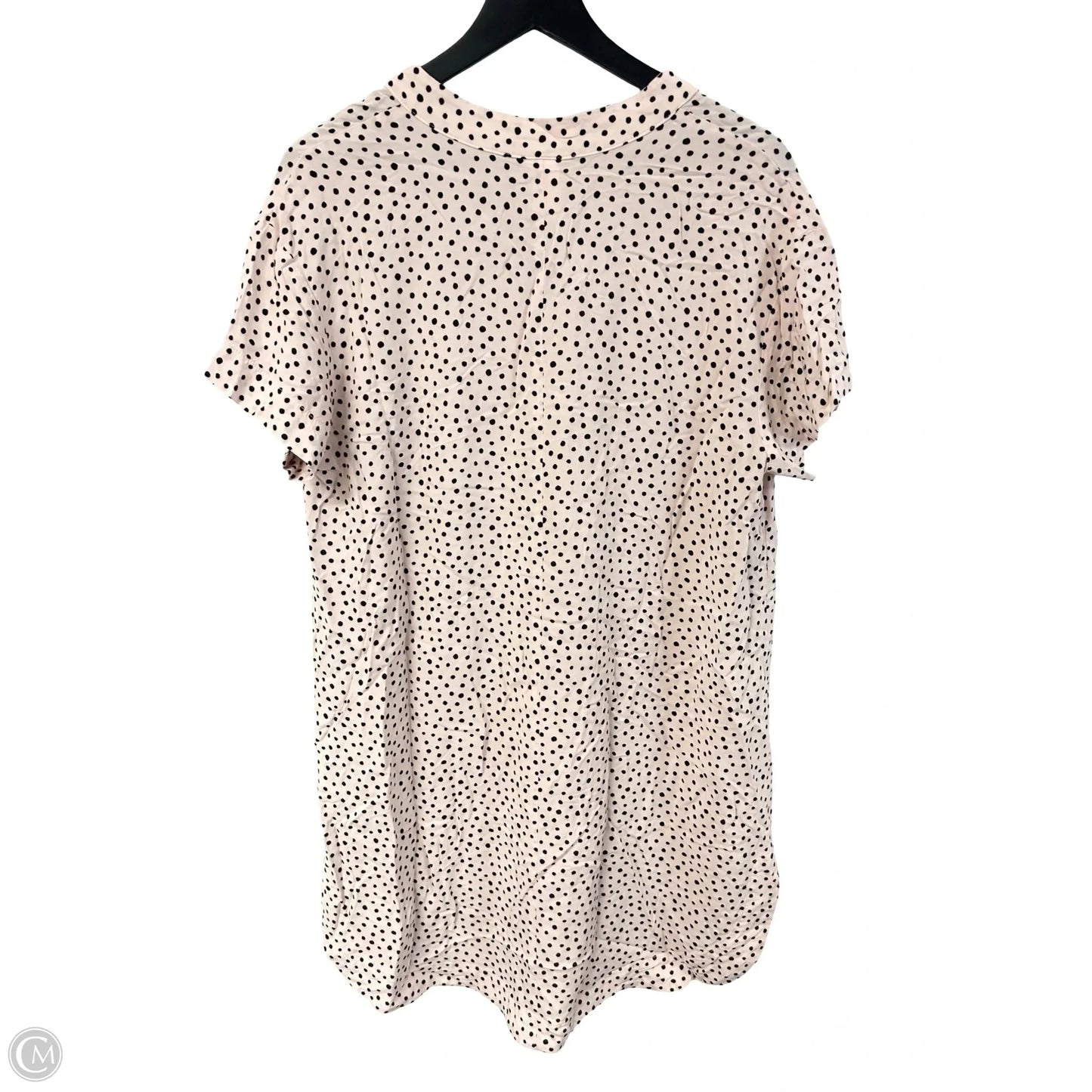 Dress Casual Short By H&m In Black & Cream, Size: L