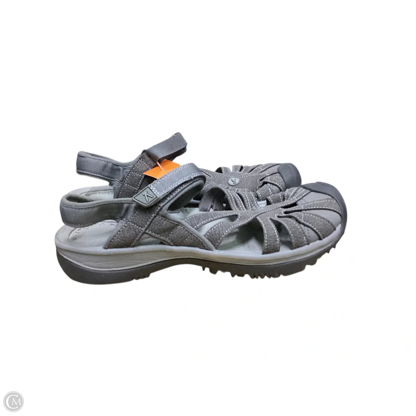 Sandals Flats By Keen In Grey, Size: 10