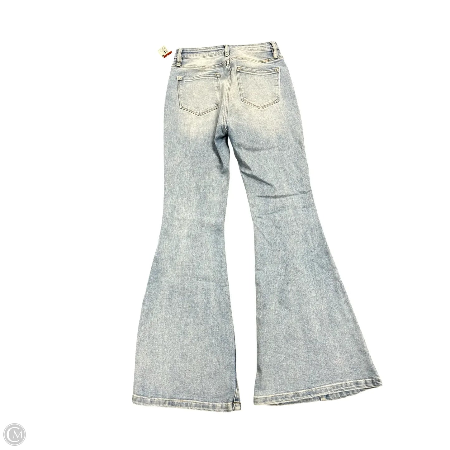 Jeans Flared By Kancan In Blue Denim, Size: 8