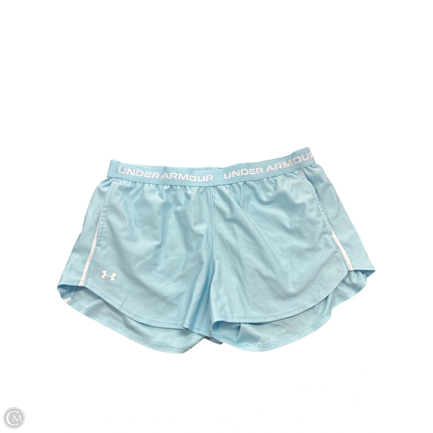 Athletic Shorts By Under Armour In Aqua, Size: L