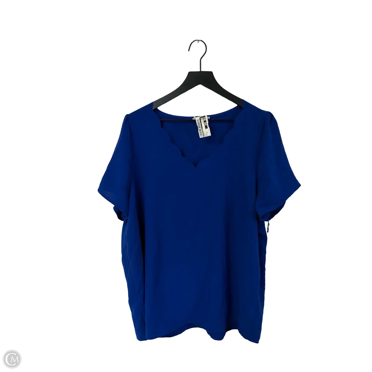 Top Short Sleeve By Cotton Bleu In Blue, Size: Xl