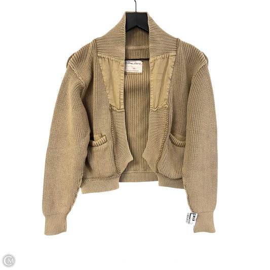 Sweater Cardigan By We The Free In Tan, Size: Xs