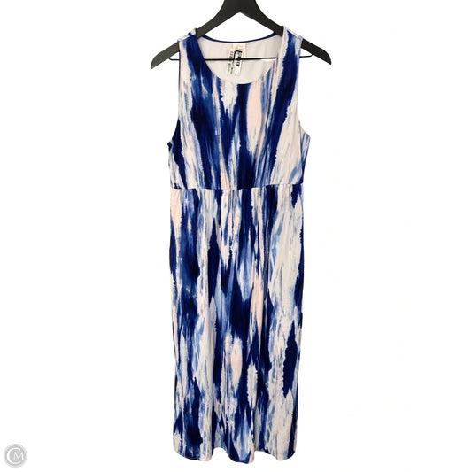 Dress Casual Maxi By Soma In Blue & White, Size: M