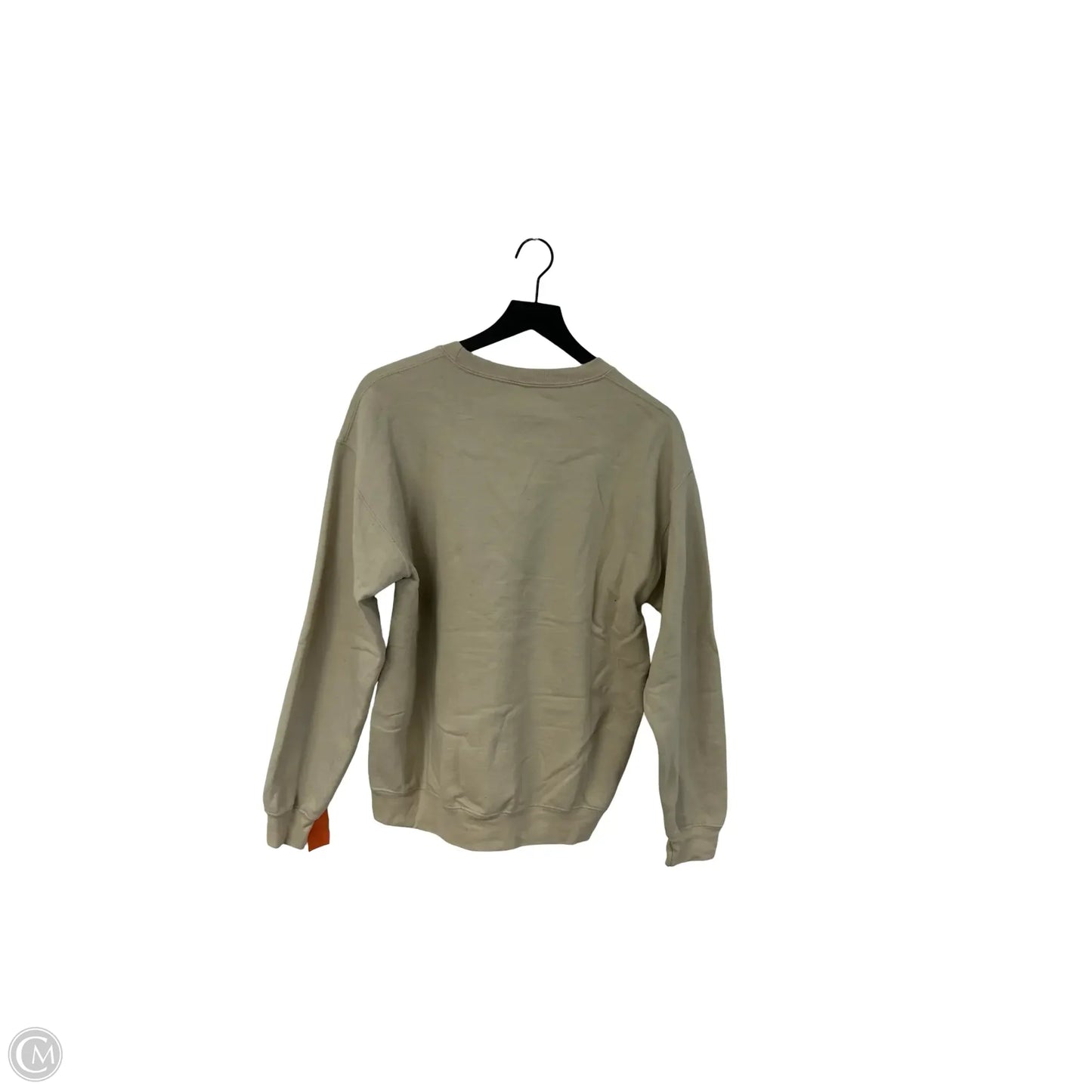 Sweatshirt Crewneck By Clothes Mentor In Tan, Size: M