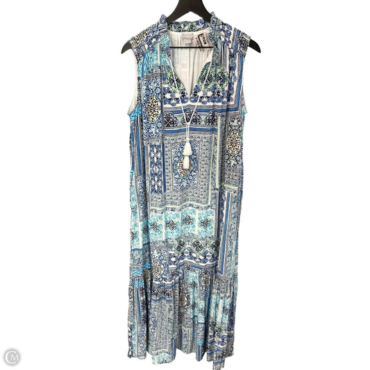 Dress Casual Maxi By Chicos In Multi-colored, Size: L