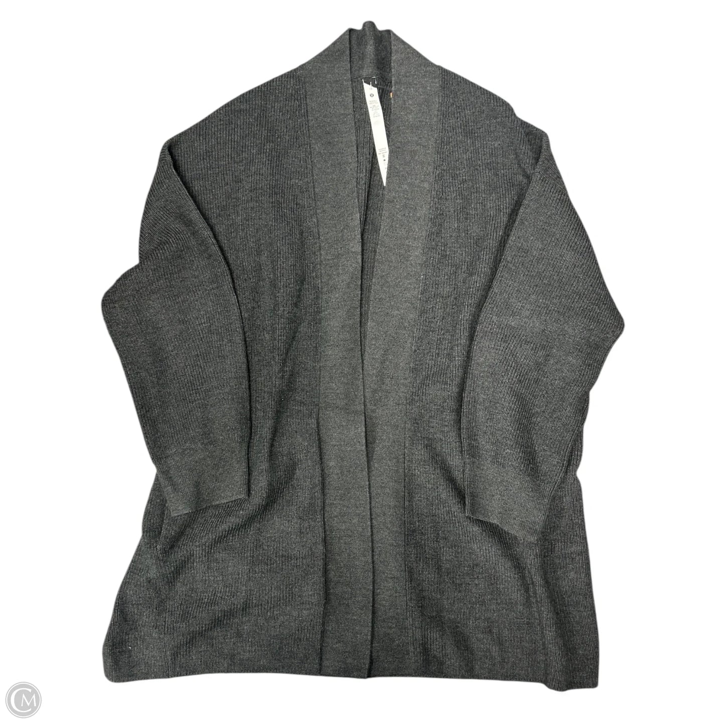 Sweater Cardigan By Lululemon In Grey, Size: 12