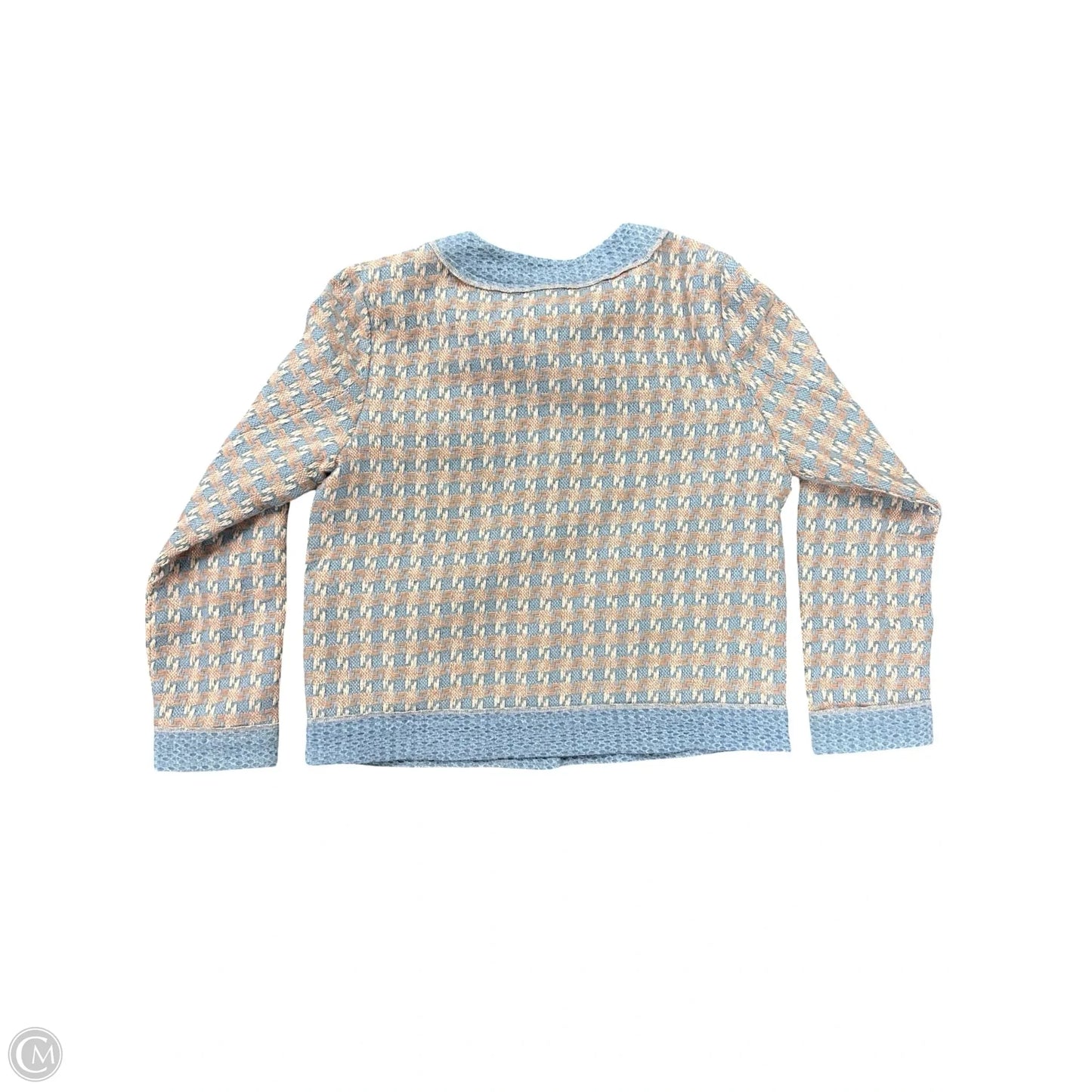 Blazer By Mystree In Blue & Tan, Size: L