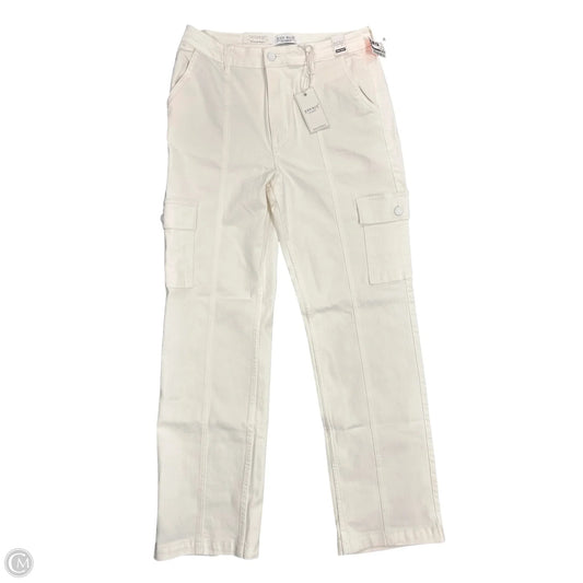 Jeans Straight By Judy Blue In White Denim, Size: 10