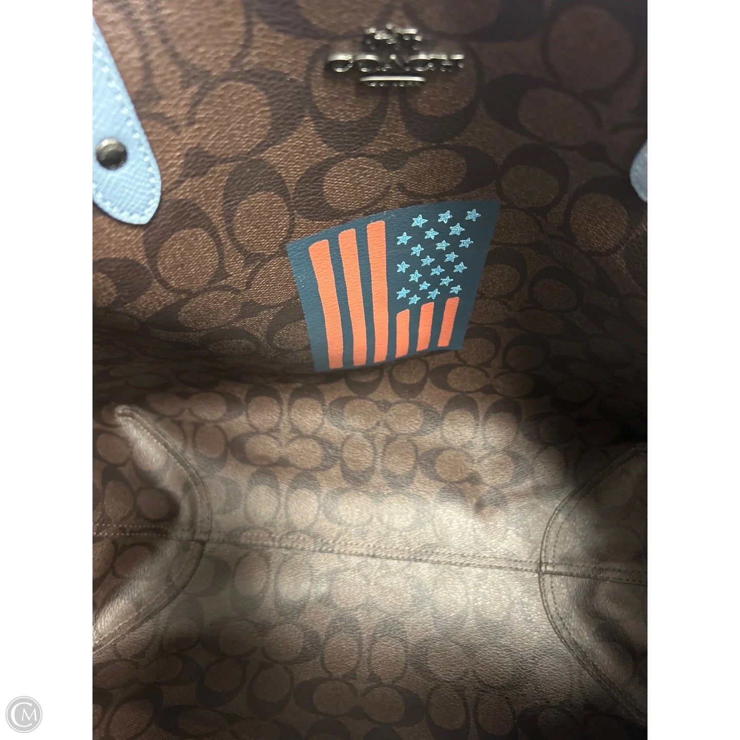 Tote Designer By Coach, Size: Large