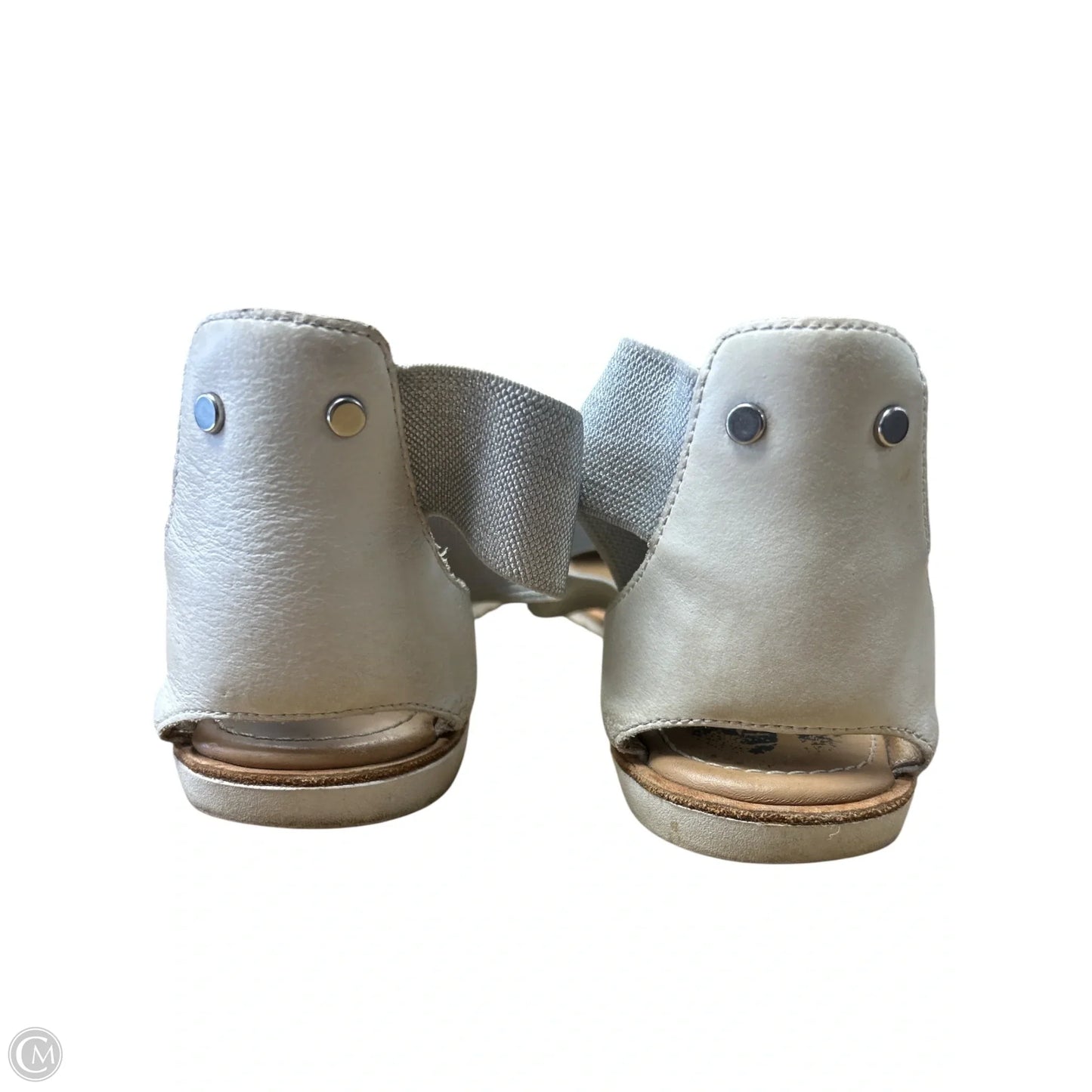 Sandals Flats By Sorel In Grey & White, Size: 10