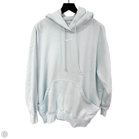 Sweatshirt Hoodie By Nike Apparel In Aqua, Size: Xl