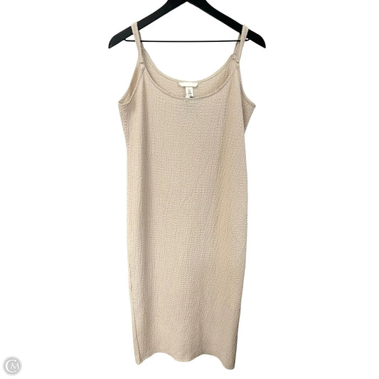 Dress Casual Maxi By H&m In Cream, Size: Xl
