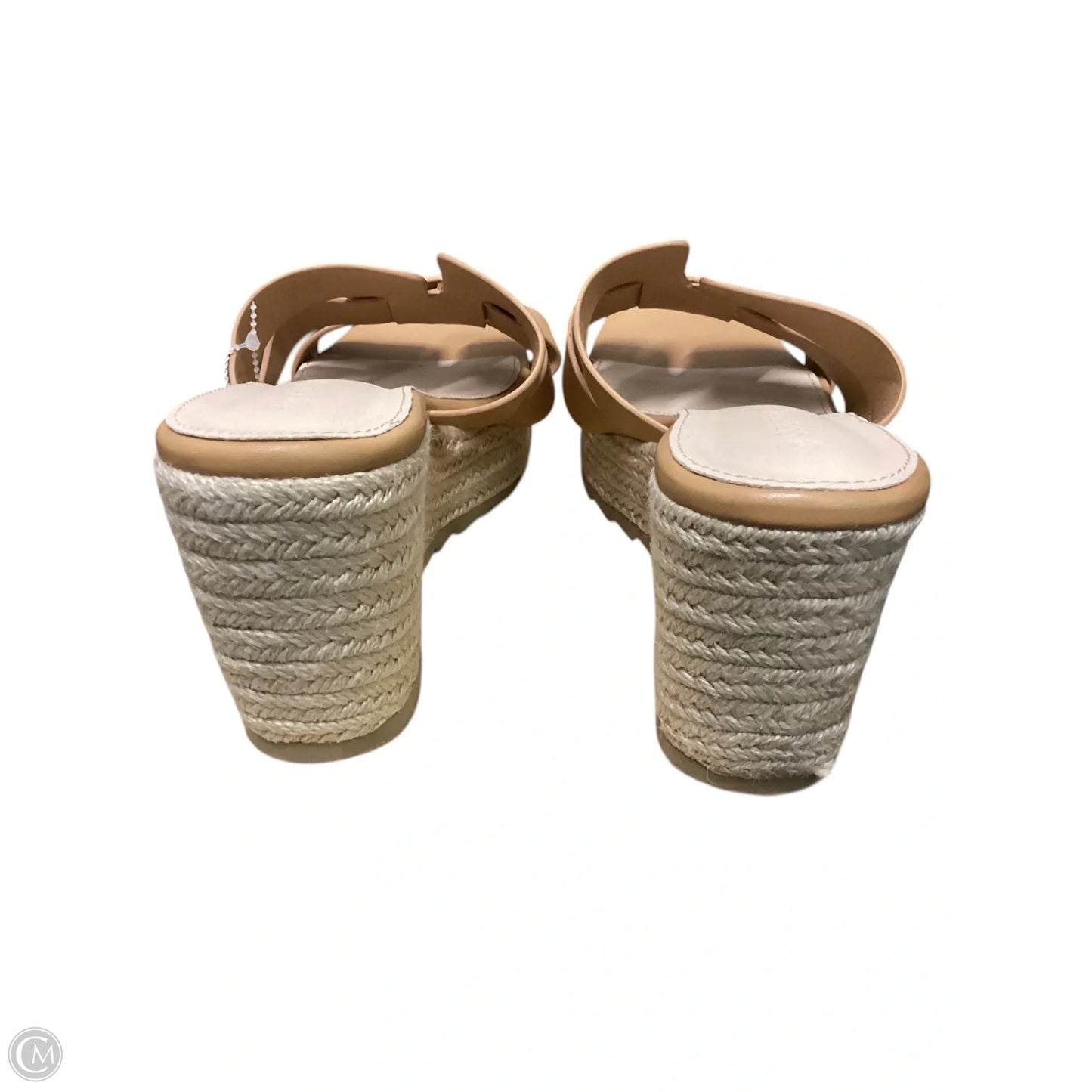 Sandals Heels Wedge By Clothes Mentor In Brown, Size: 9