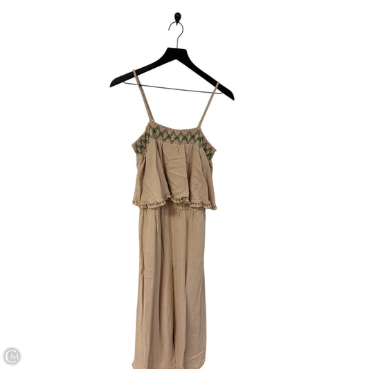 Jumpsuit By Gigio In Tan, Size: M