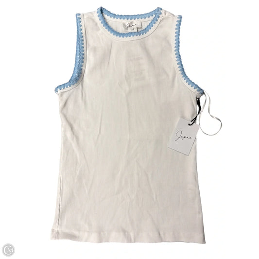 Tank Top By Japna In Blue & White, Size: M
